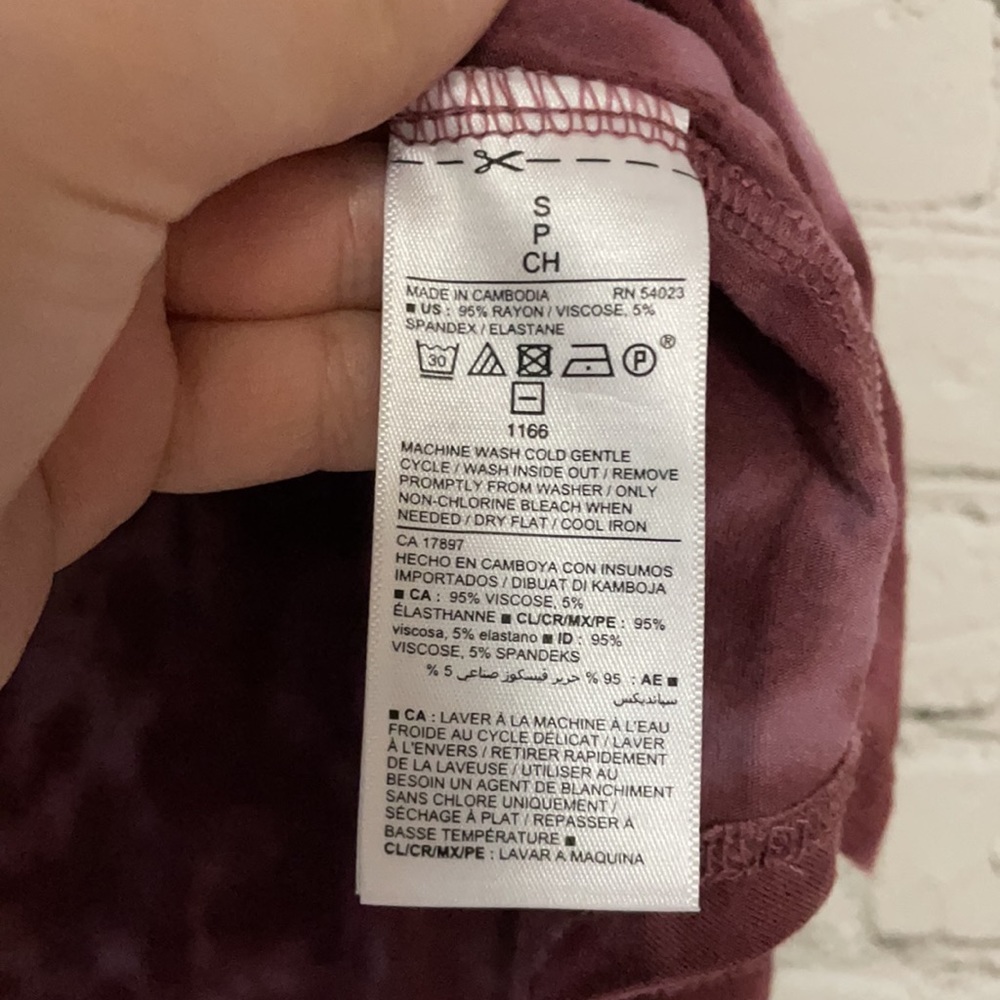 New Old Navy Pink/Purple Tie Dye Tank Top - Picture 3 of 5